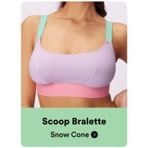 Parade Size 1 (32DD/DDD) Color Block Limited Edition Wireless Scoop Bralette